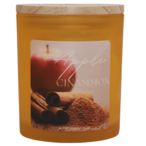 Apple cinnamon soy blend candle