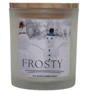 Frosty soy blend candle