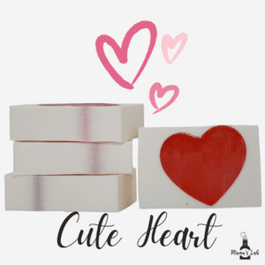 Cute heart bar soap