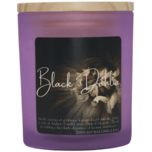 Black dahlia soy candle