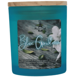 Blue gardenia soy candle