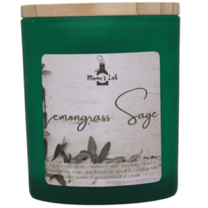 Lemongrass sage soy wax candle